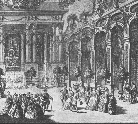 Hofball 1765 im Residenztheater, F. Cuvilliés d. J.: Architecture Bavaroise